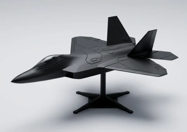 Maquette de Chasseur de Cinquième Génération – Édition Noir Mat Haute Précision