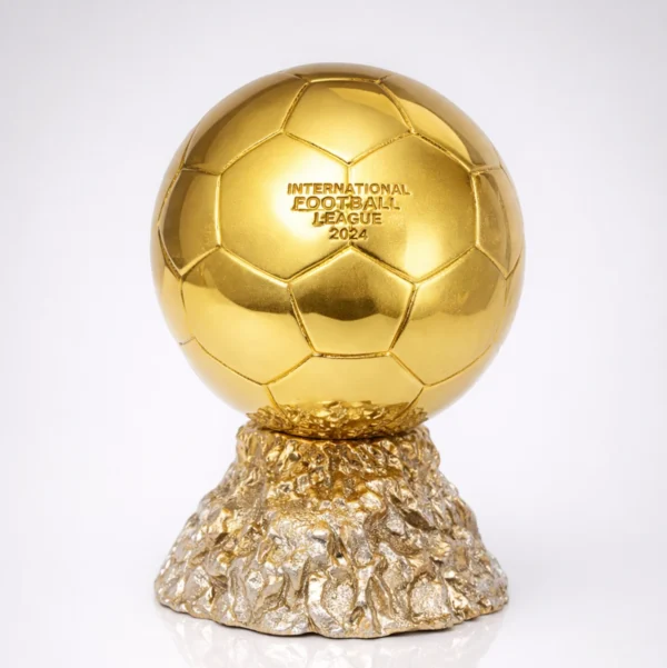 Ballon d’Or 3D – Trophée Décoratif Premium