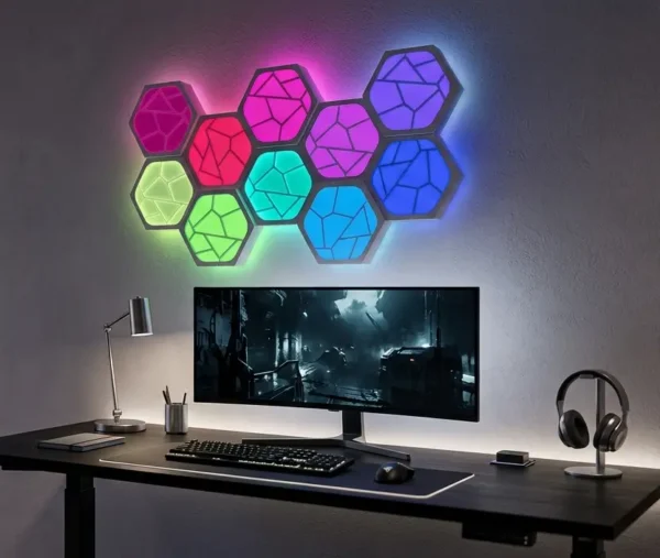 hexagone HexaGlow: Modular Geometric LED Wall System